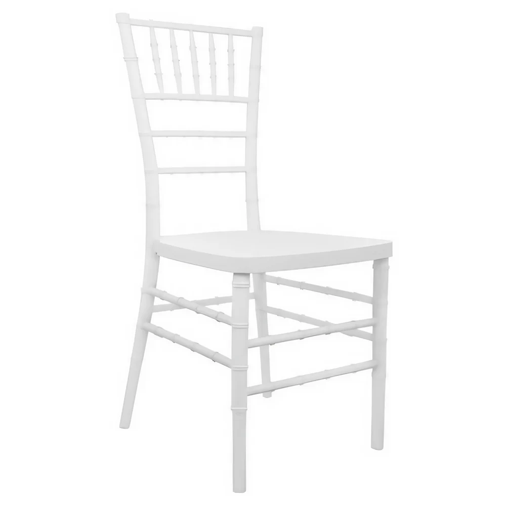 White Plastic Chiavari Chairs