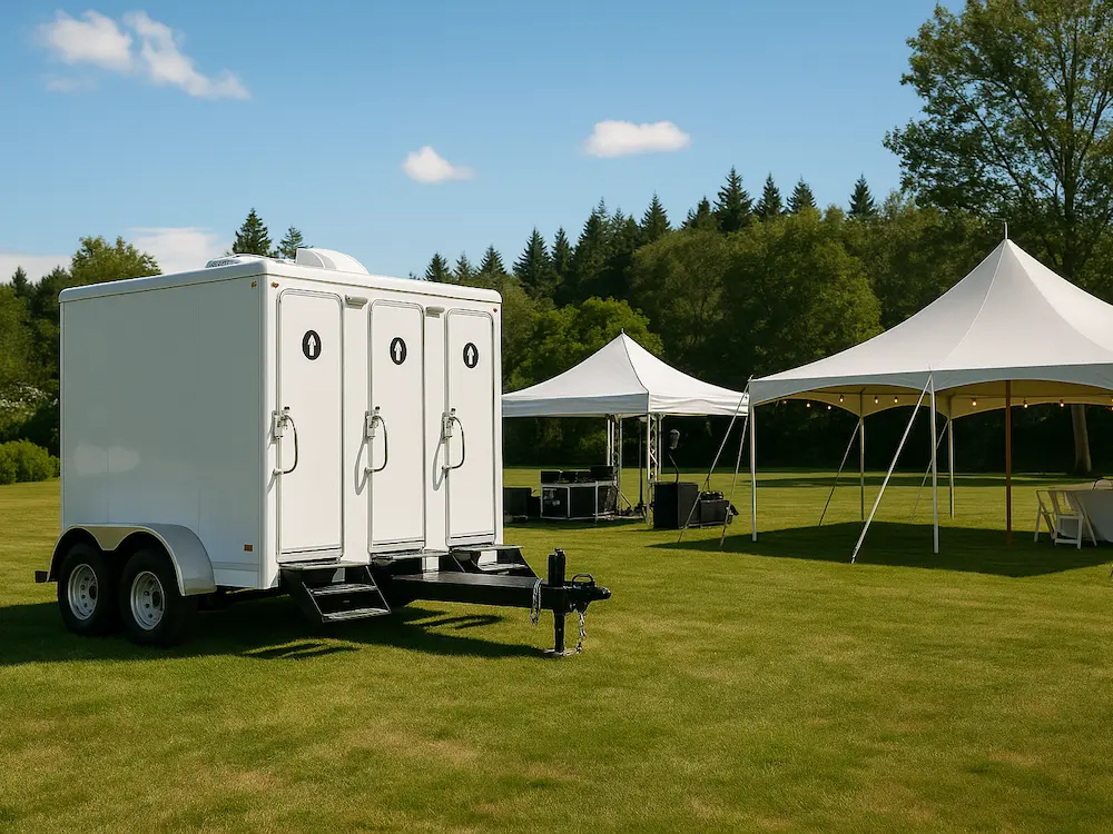 portable restroom trailers for rent