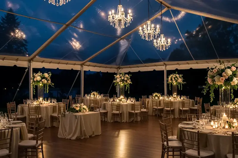 clear tent