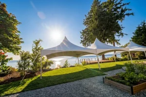 outdoor wedding tent