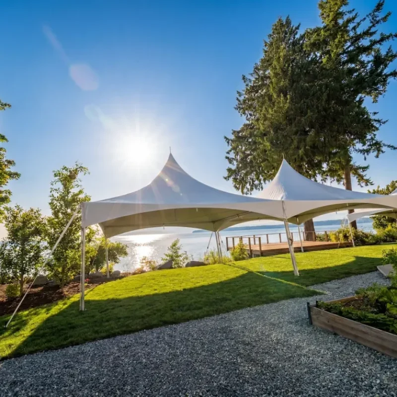 outdoor wedding tent